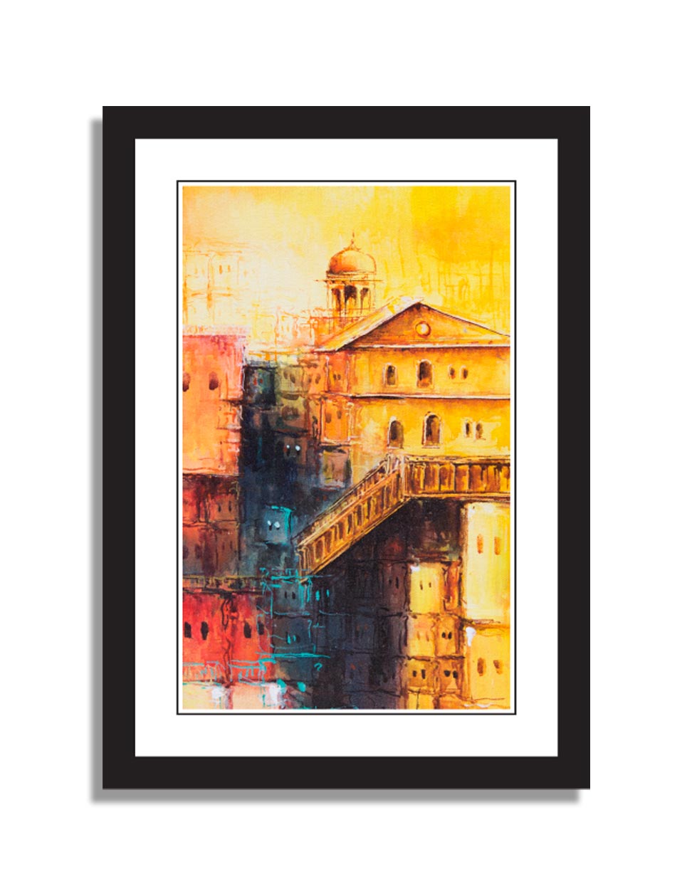 Copy of Pair of Historical Monuments  In Black Frame 02