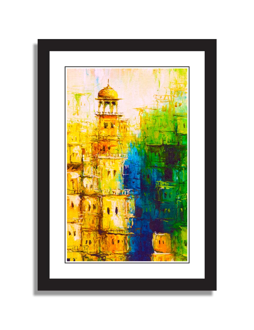 Pair of Historical Monuments  In Black Frame 04