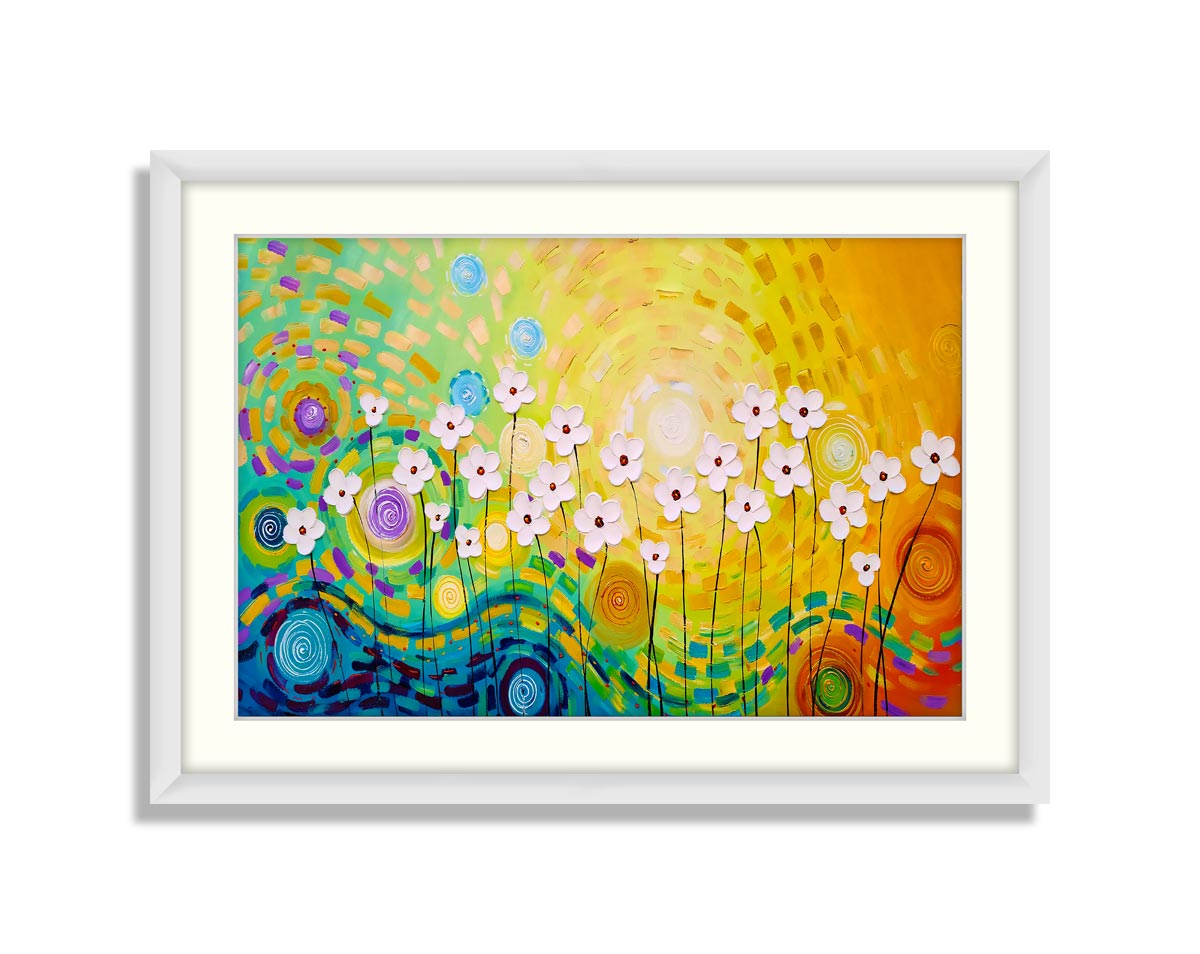 Abstract White Flower