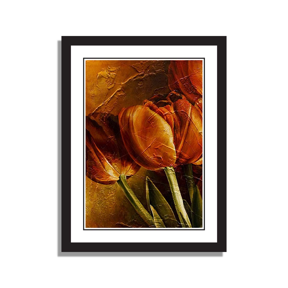 Set of 4 Floral Framed Art 03