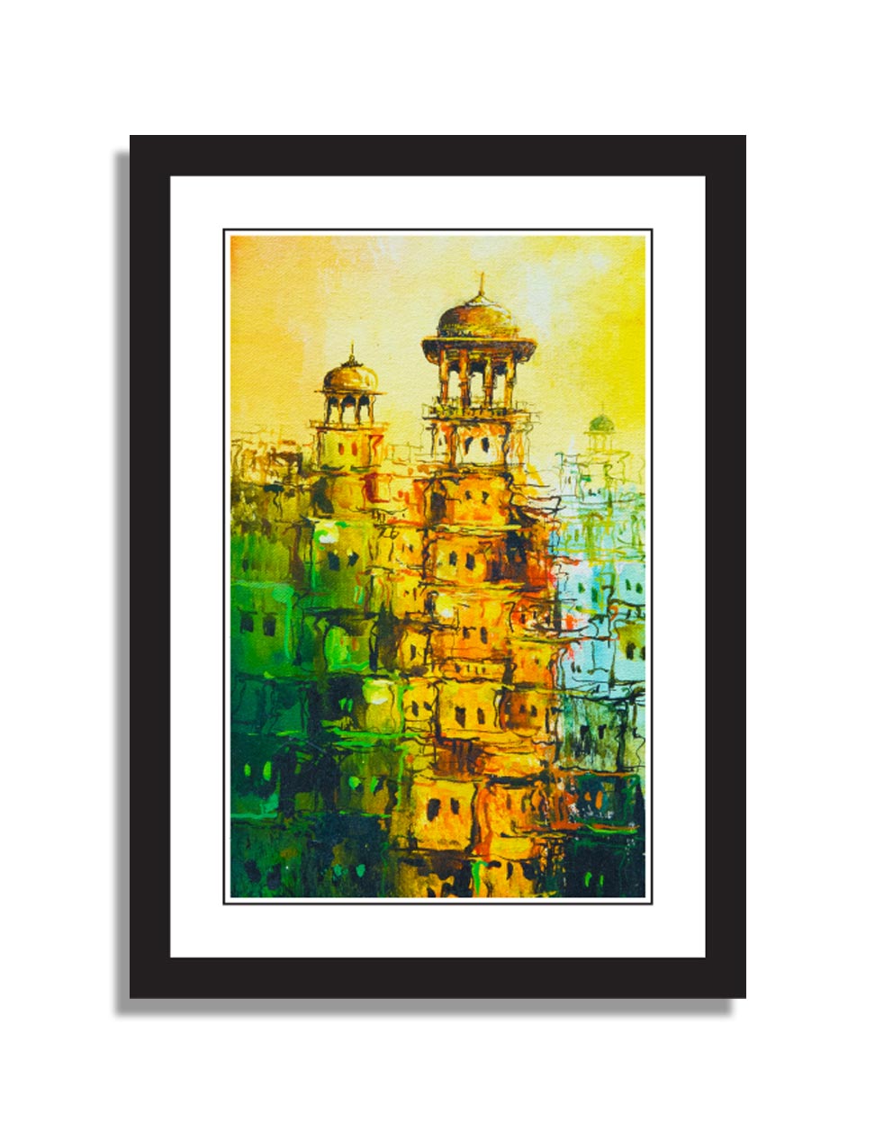 Pair of Historical Monuments  In Black Frame 07