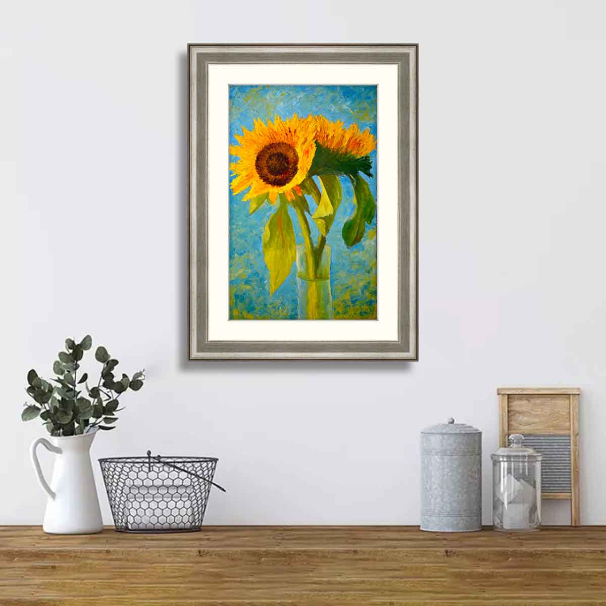 Abstract Floral Framed Art 03