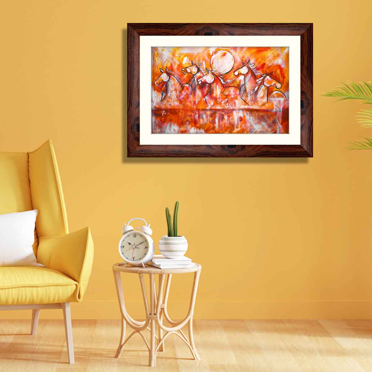 Abstract Horse Framed Art