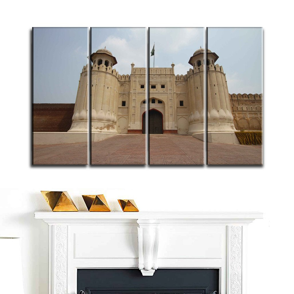 5 Panels Canvas Painting of Alamgiri Gate in Lahore