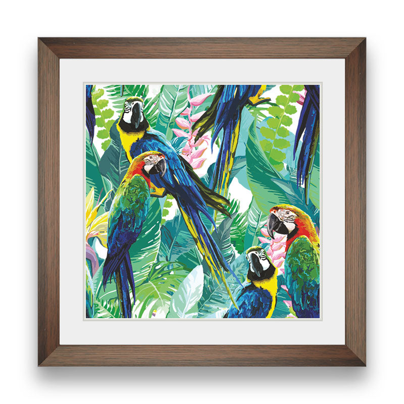 Parrots painting