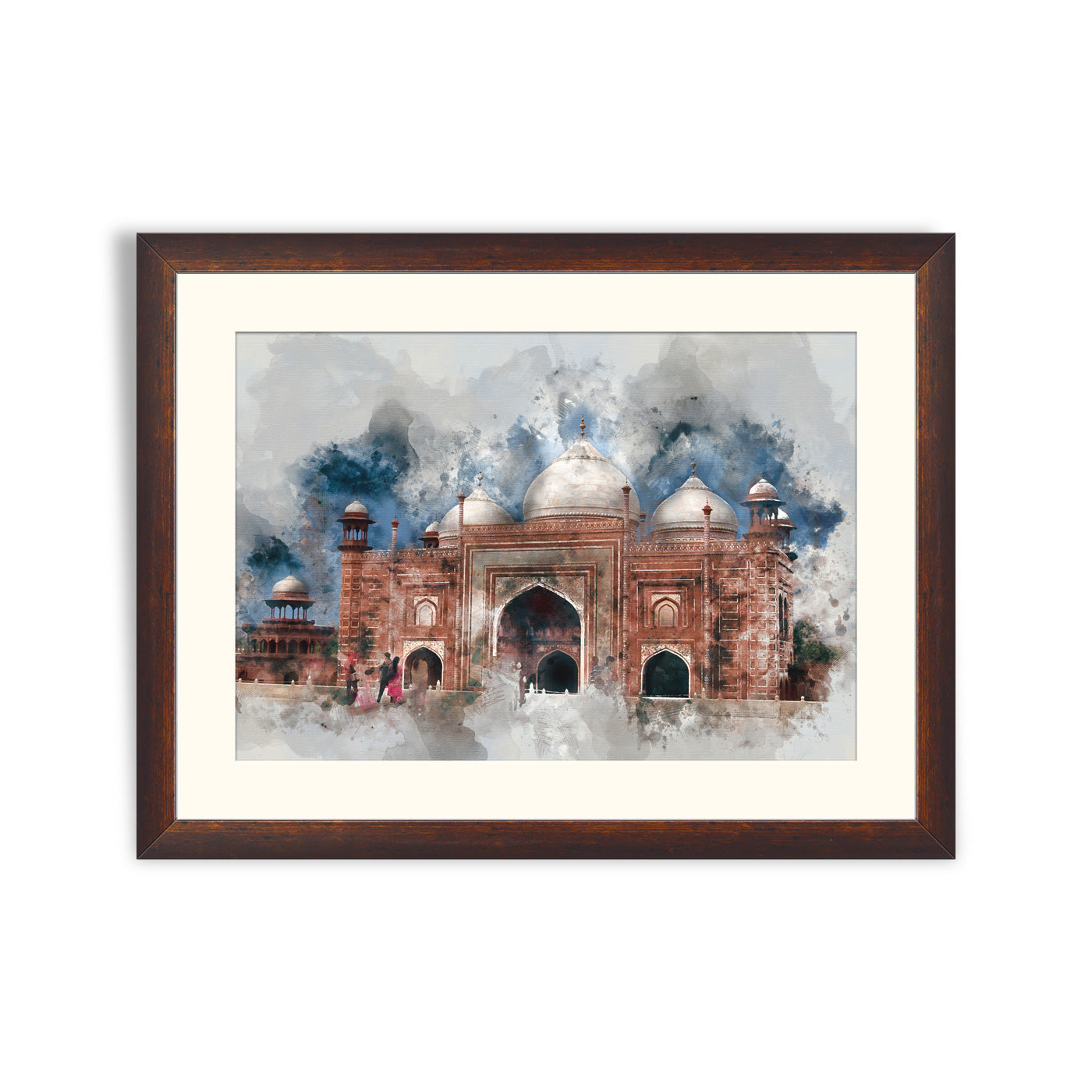 Badshahi Mosque in Watercolor