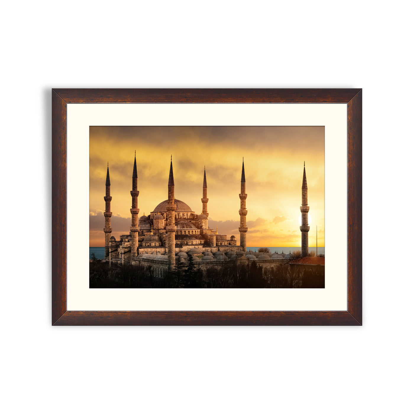 The Blue Mosque in Istanbul during sunset