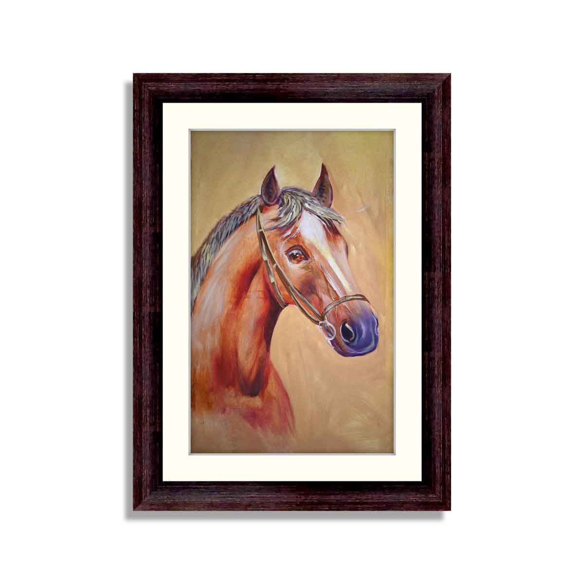 Abstract Horse Framed Art 01