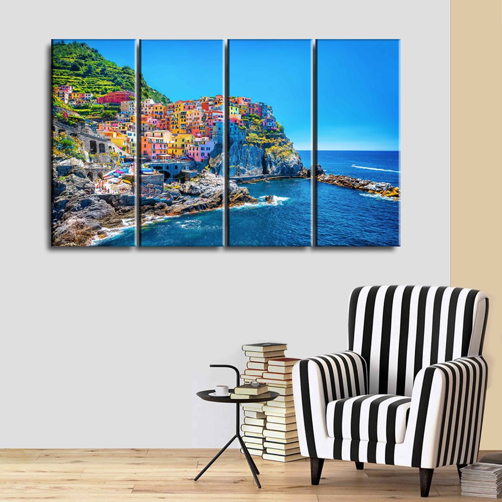 3 Panel Canvas set of Beautiful Beach