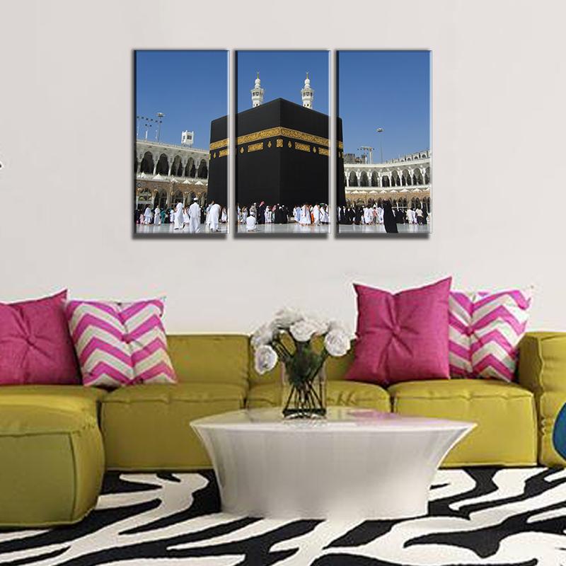 3 Panel Canvas set of Beautiful Picture of Kabba