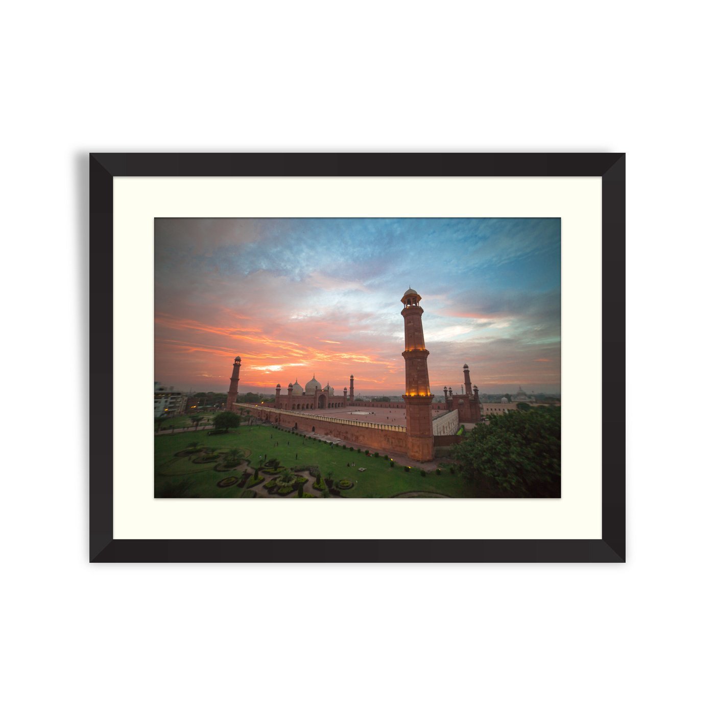 Badshahi Masjid at sunset Copied