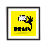 Creative brain sign idea