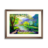 Painting of beautiful autumn forest 02