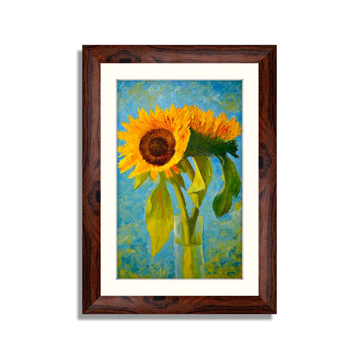 Abstract Floral Framed Art 03