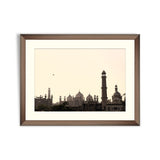 Skyline of Lahore old city scape with Badshahi Mosque