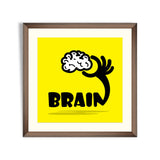 Creative brain sign idea