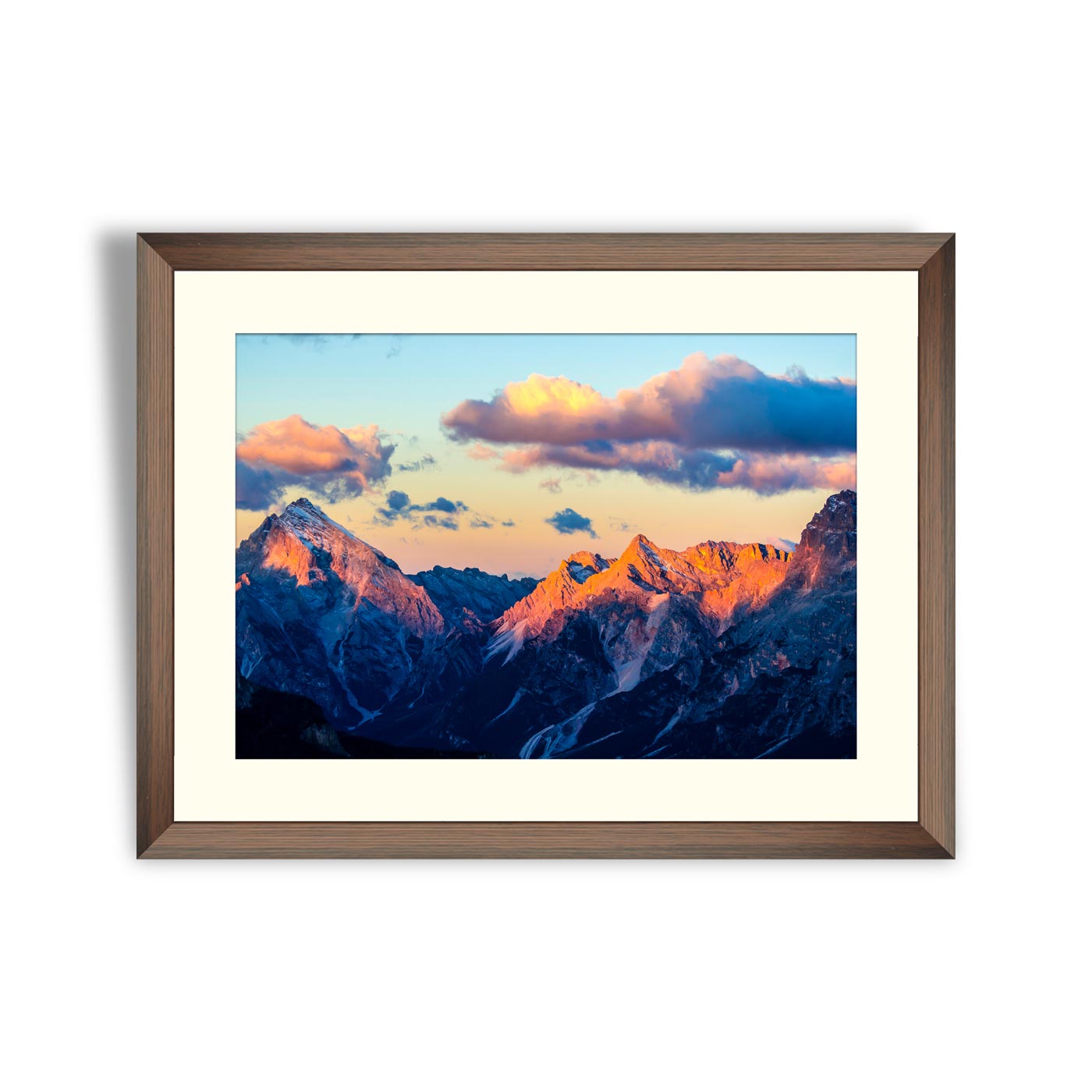 Mountain peaks sunset landscape. Sunset mountain landscape - Image-2