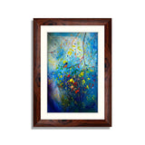 Abstract Tree Sparrow Framed Art