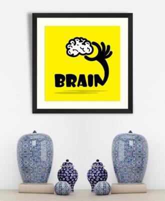 Creative brain sign idea