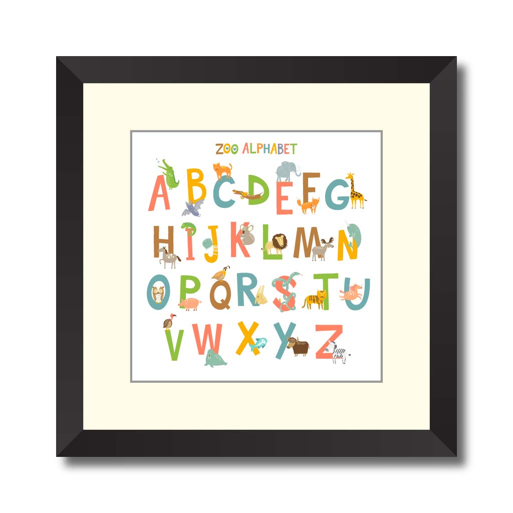 Cute zoo alphabet