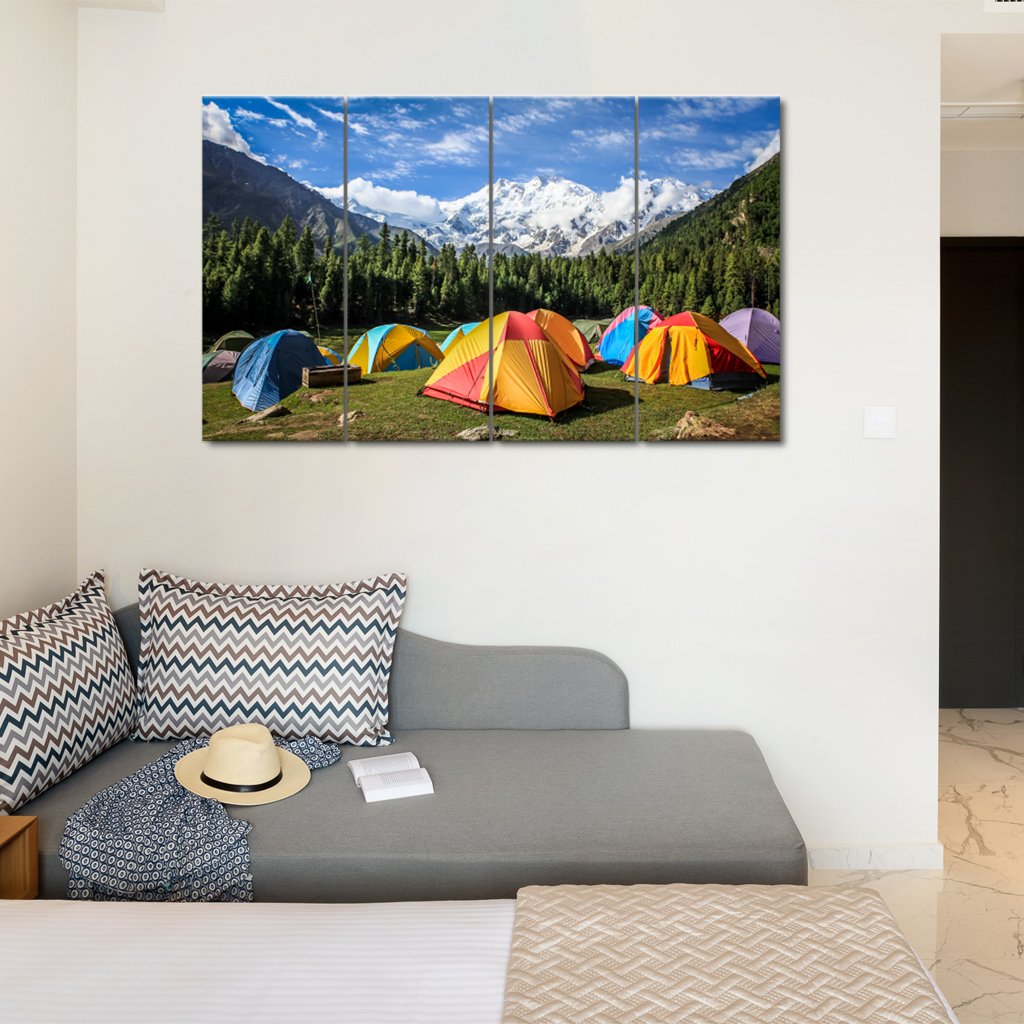 5 Panels Canvas set of Fairy Meadows  Pakistan 02