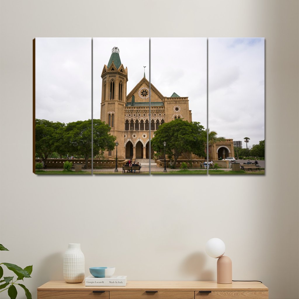 Canvas Setspainting of Frere Hall, Karachi Pakistan