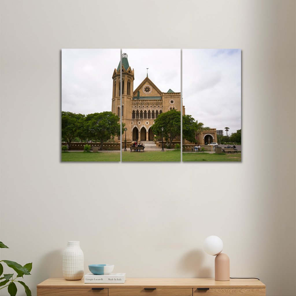 Canvas Setspainting of Frere Hall, Karachi Pakistan