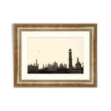 Skyline of Lahore old city scape with Badshahi Mosque