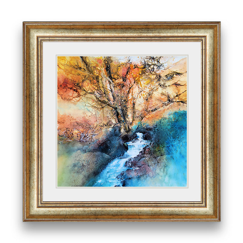 birch tree painting watercolor