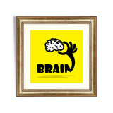 Creative brain sign idea