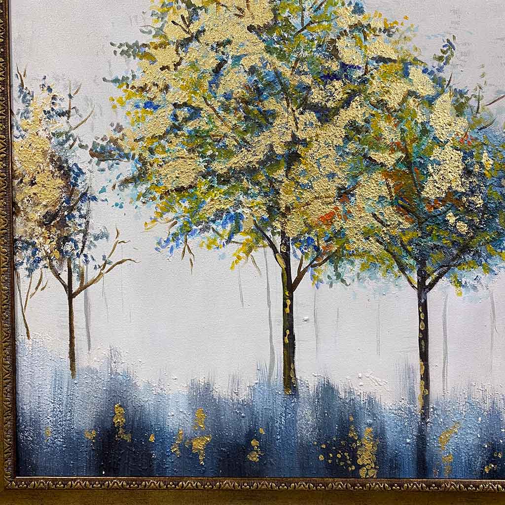 Abstract Acrylic Paintings On Canvas Original art Gold art tree painting