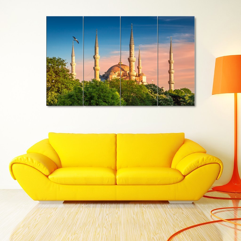 4 Panel Canvas Set of Instanbul Mosque