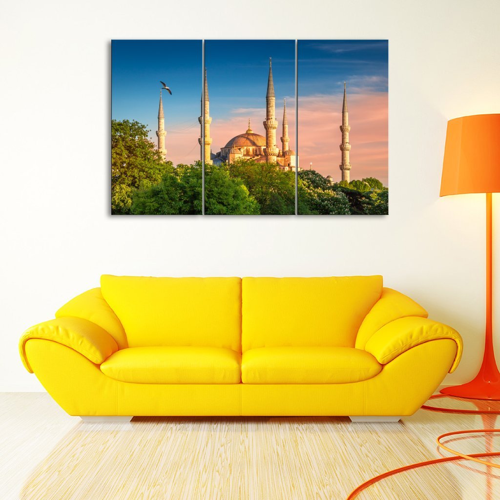 3 Panel Canvas set of Istanbul Mosque