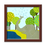 Elephant on canvas