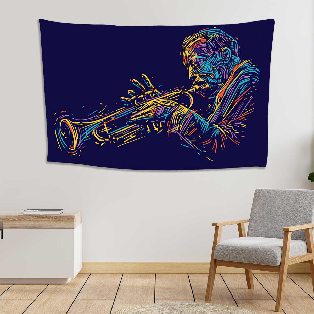 Jazz-trumpet-player.-vector-illustration-for-jazz-poster