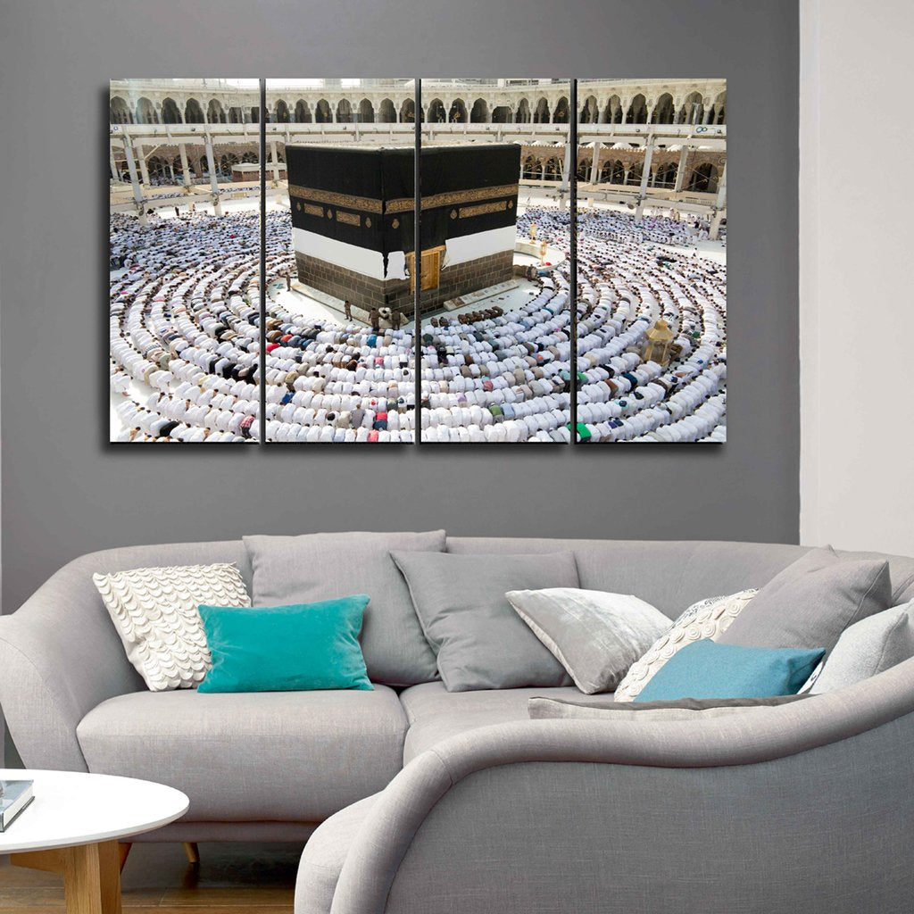 3 Panels Canvas Set khana kaba