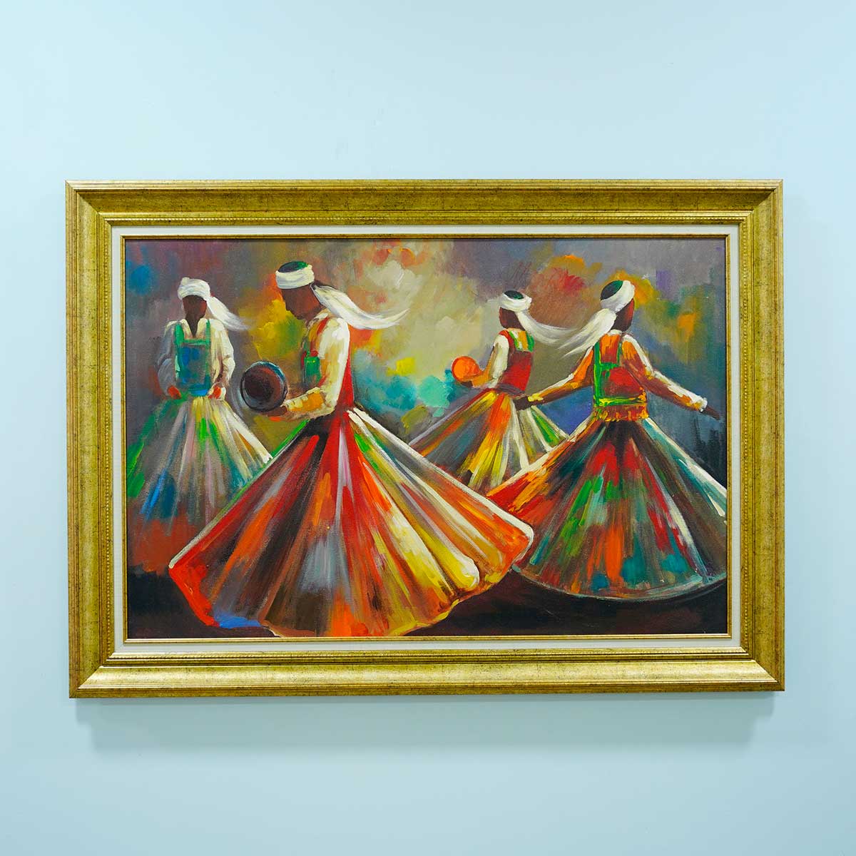 Malangs Whirling Handmade oil painting by Framer