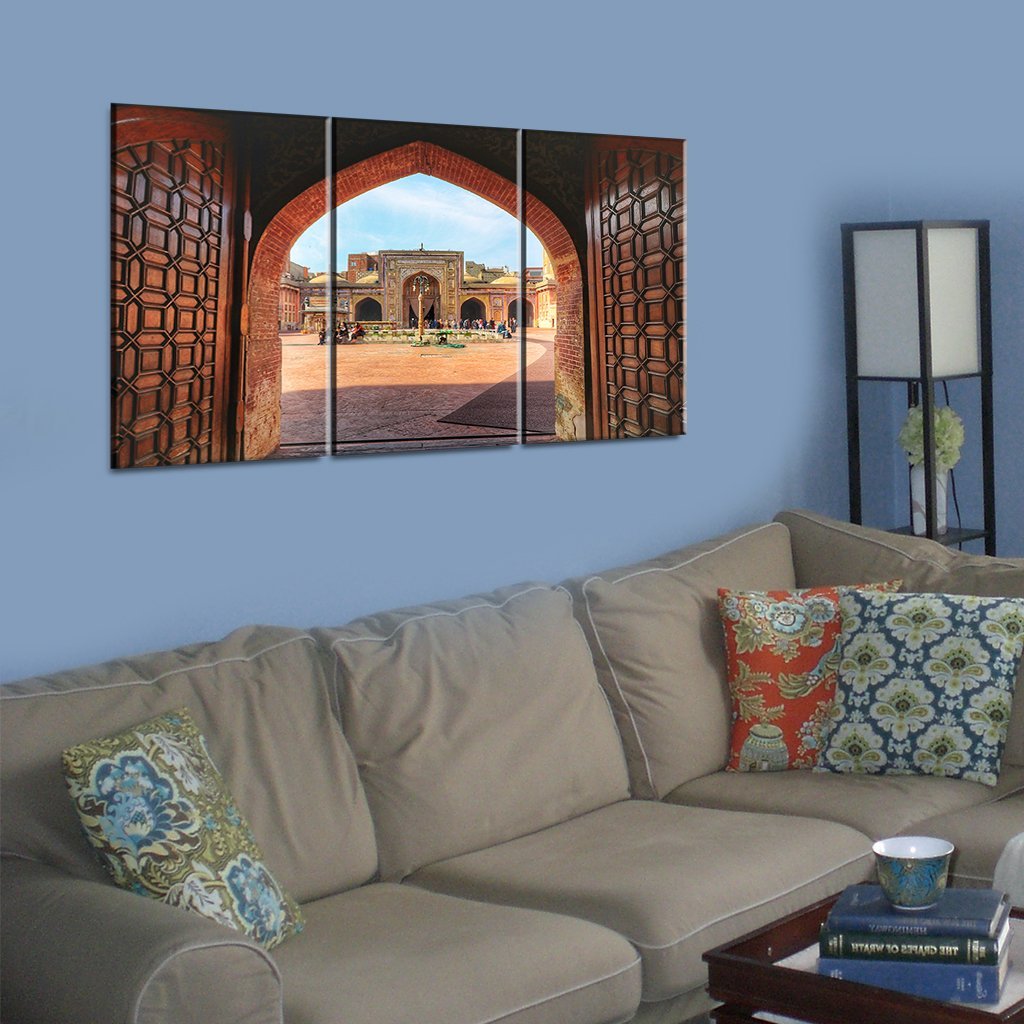 4 Panel Canvas Set of Main-gate-Wazir-Khan-Mosque