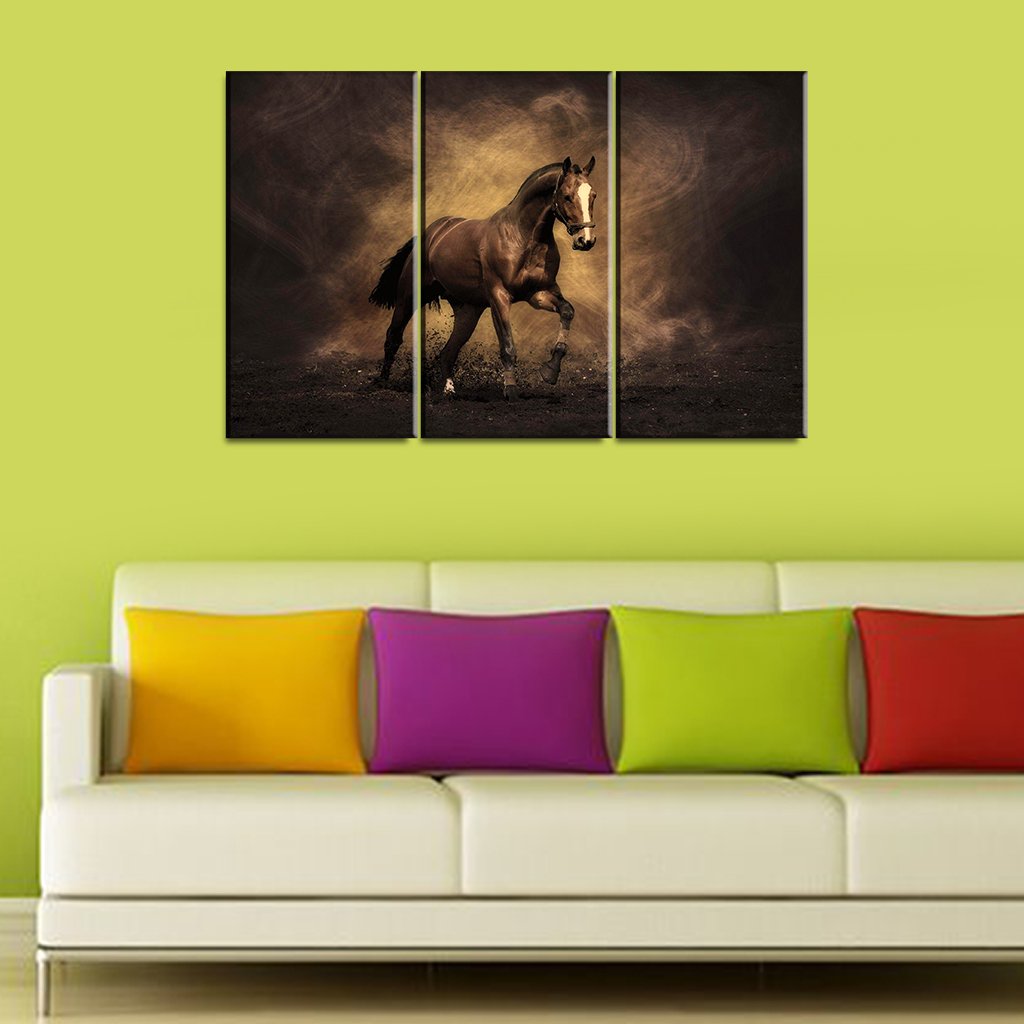 3 Panel Canvas set of Maltto Majestic horse