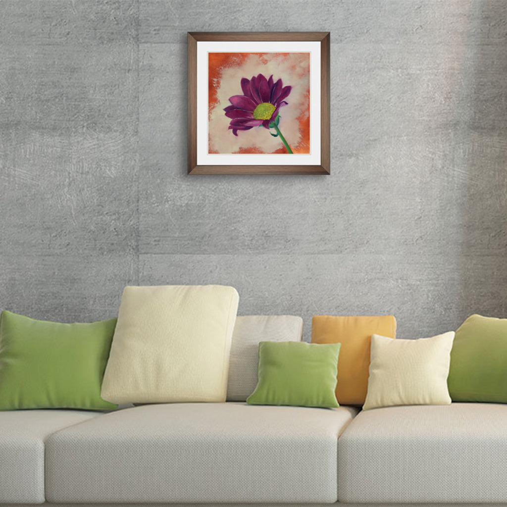 Purple Flower Painting Art