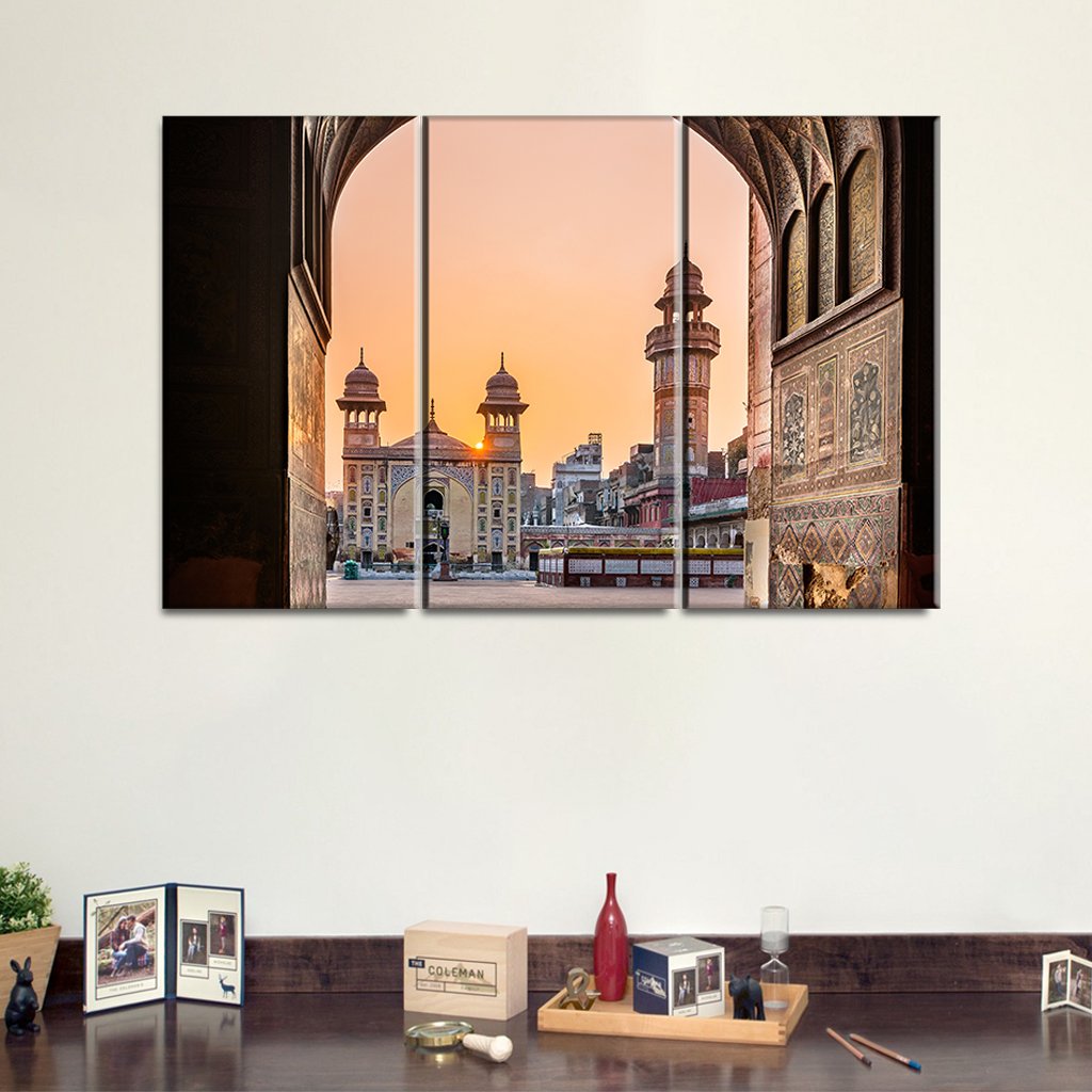 4 Panel Canvas Set of The Wazir Khan Mosque