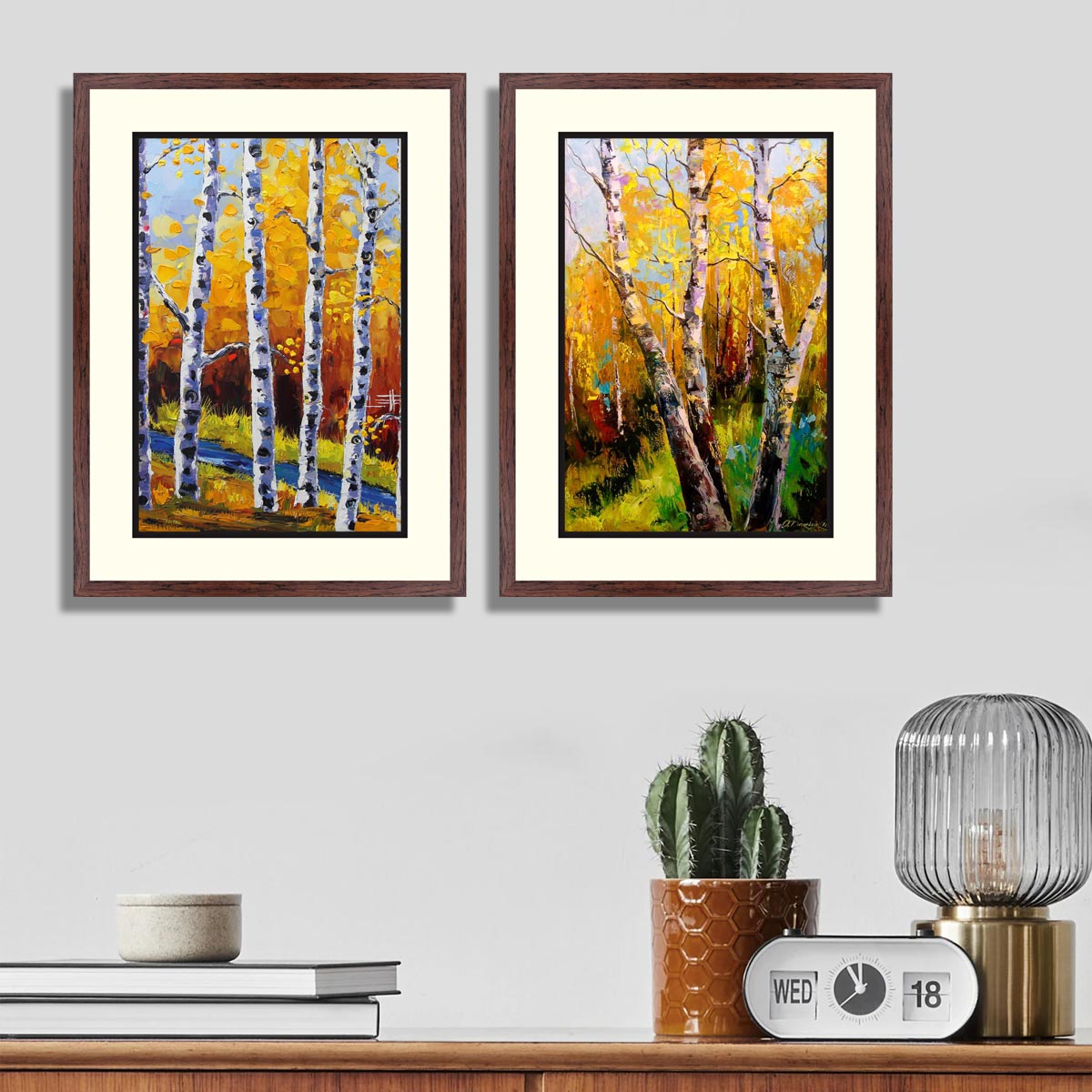 Set of  2 Scenic Framed Art