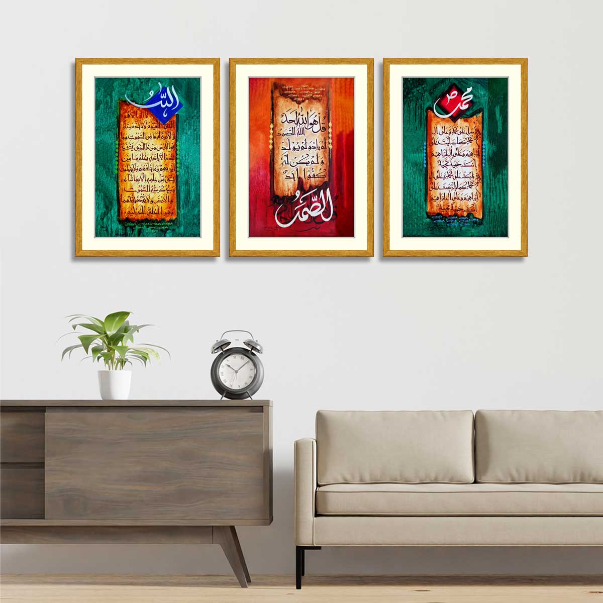 Set of 3 Calligraphy Art 14