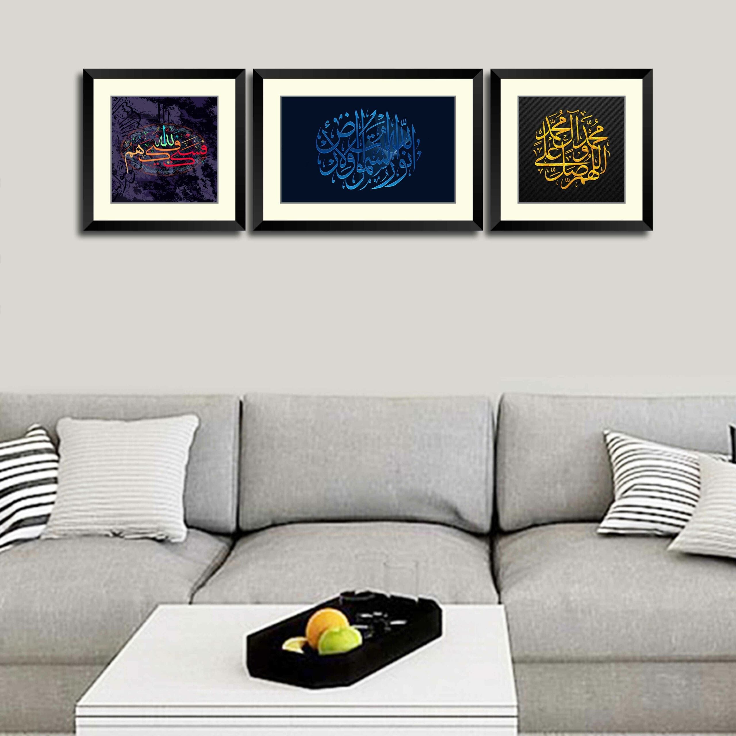 Set of 3 Calligraphy Art