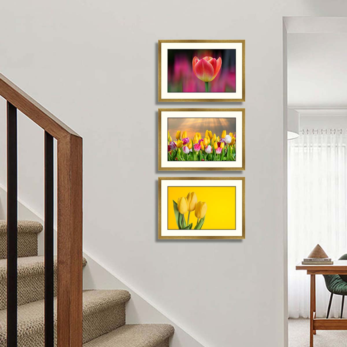 Set of 3 Tulip Framed Art 02