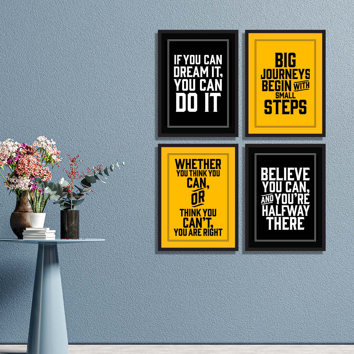 Set of 4 Motivational Quotes 01