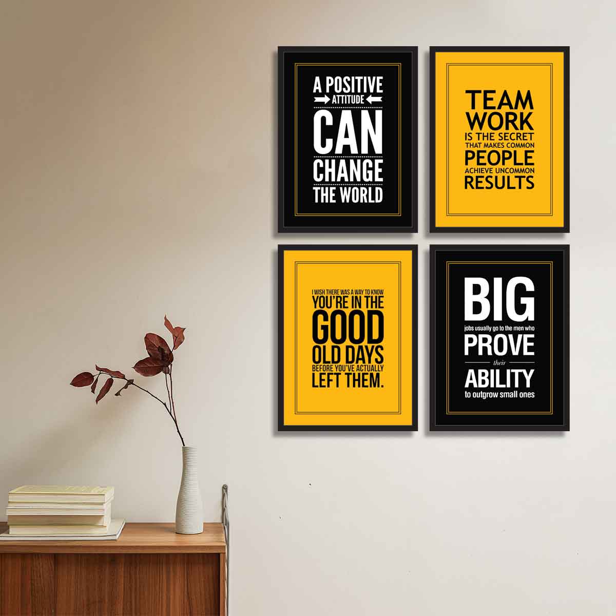 Set of 4 Motivational Quotes 04