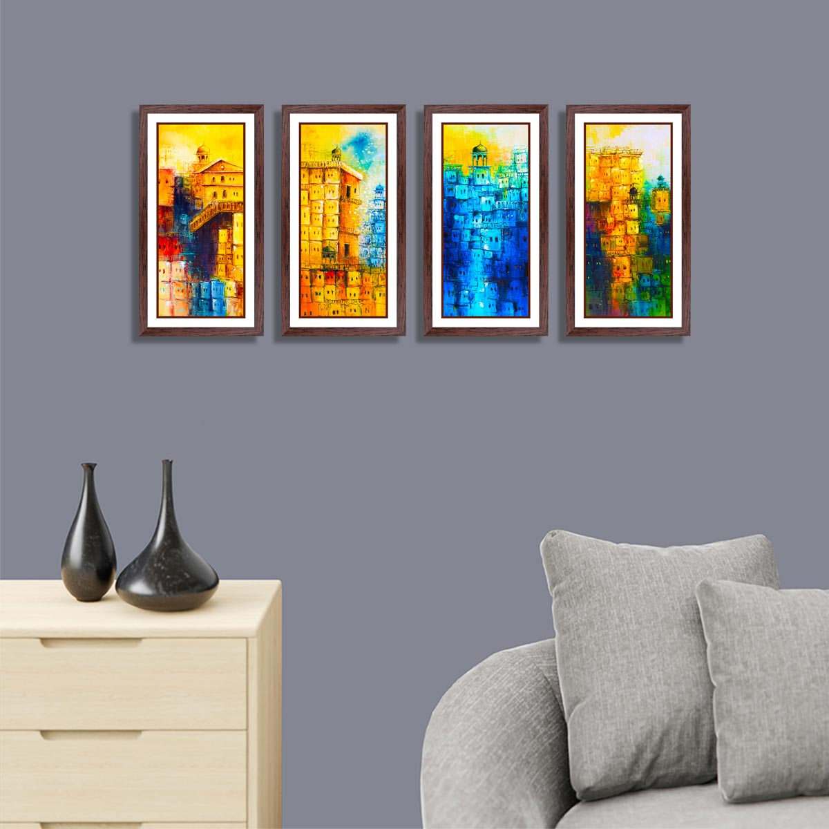 Set of 4 Old City Frames 01