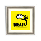 Creative brain sign idea