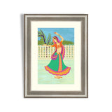 Indian lady dancing in rain